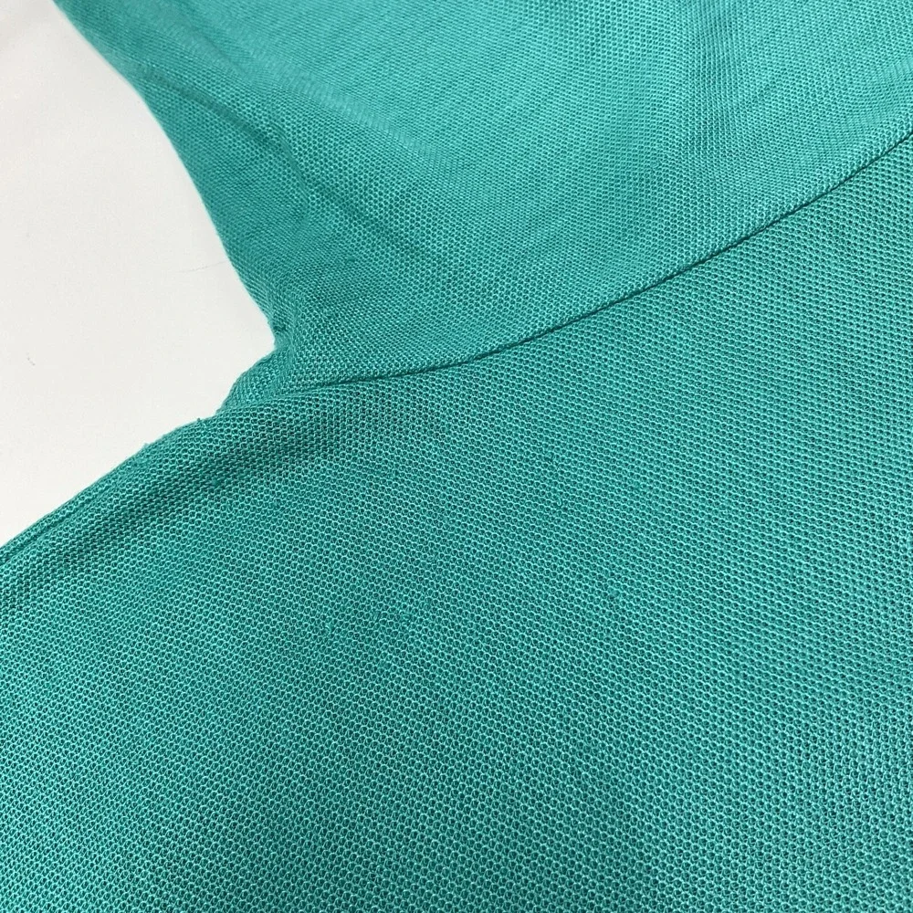 Vintage Levis Polo Shirt Men Sz M 80s Short Sleeve Lightweight Green Retro